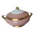 Late 20th Century Fitz & Floyd "Versailles" Dusty Rose Round Covered Vegetable For Sale