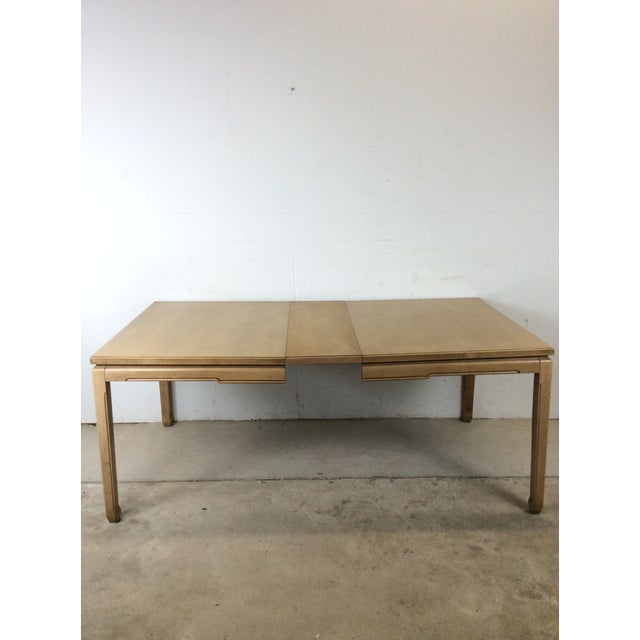 Mid-Century Modern Mid Century Modern Blonde Dining Table With 3 Leafs For Sale - Image 3 of 16
