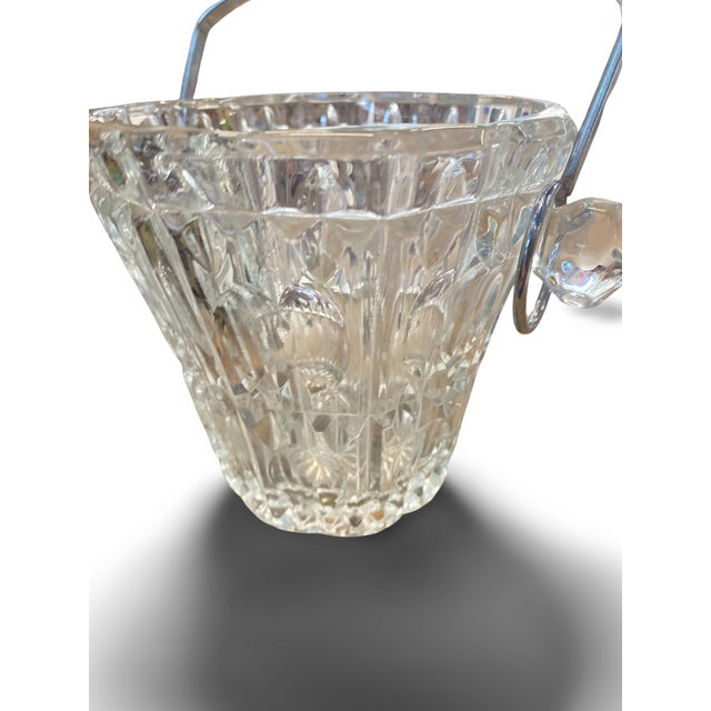 Art Deco Cut Glass Ice Bucket, 1930 For Sale - Image 8 of 11