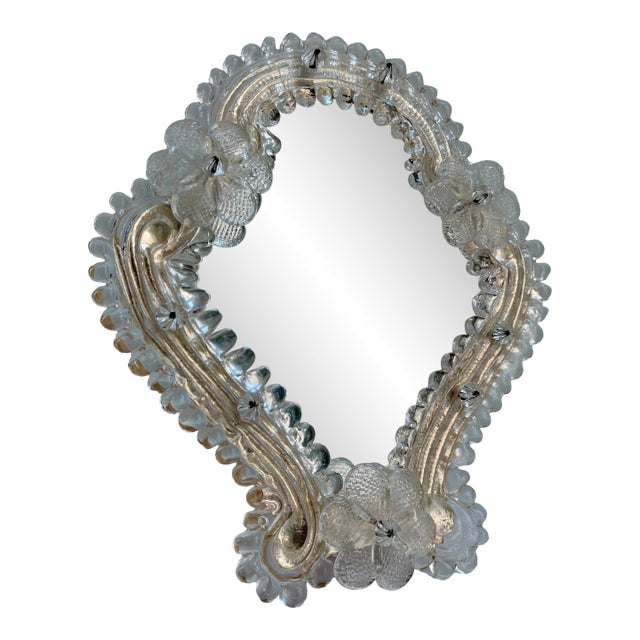 1950s Italian Murano Venetian Table or Wall Mirror For Sale