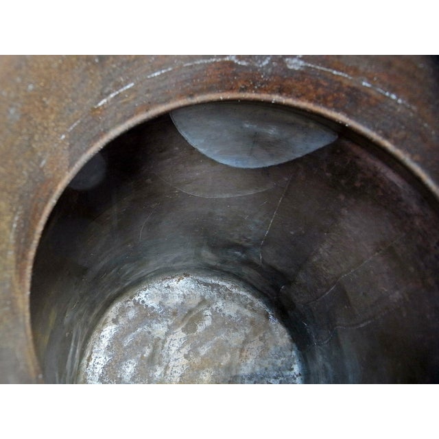 Metal Milk Jug with Lid and Handle in Copper-Plated Zinc, 1970s For Sale - Image 7 of 9