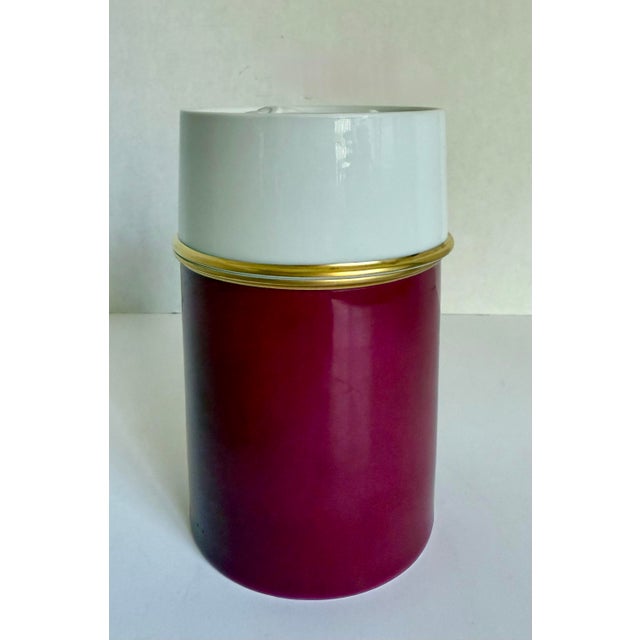 Vintage Fürstenberg Porcelain Lidded Cameo Jar Made in Germany For Sale - Image 9 of 9