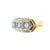 14k Yellow & White Gold Three-Stone Diamond Ring, Size 6.5 For Sale - Image 10 of 10