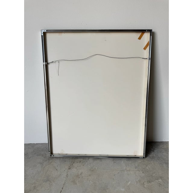 1980’s Roberta J. Perry “Window Xiv” Mixed Media Paper Collage Expressionist Abstract Painting, Framed For Sale - Image 12 of 12