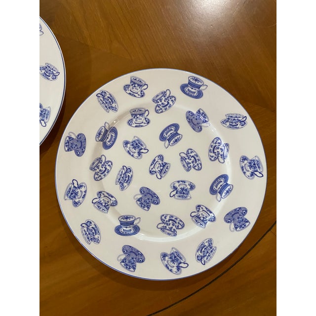 Ceramic Rare Vintage Royal Grafton “China Blue” Pattern Plate For Sale - Image 7 of 8