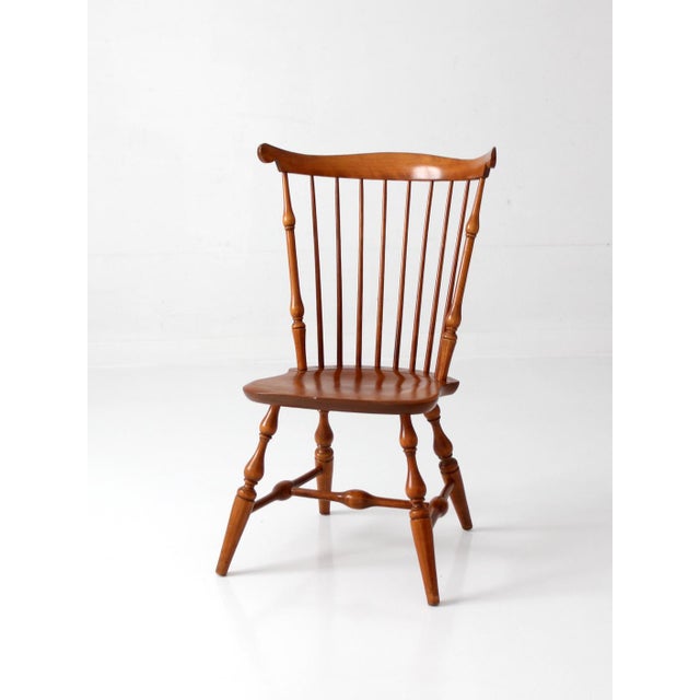 Mid 20th Century Vintage Nichols & Stone Fan Back Windsor Chair For Sale - Image 5 of 10