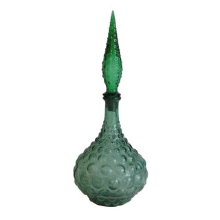 Mold Blown Glass Decanter For Sale