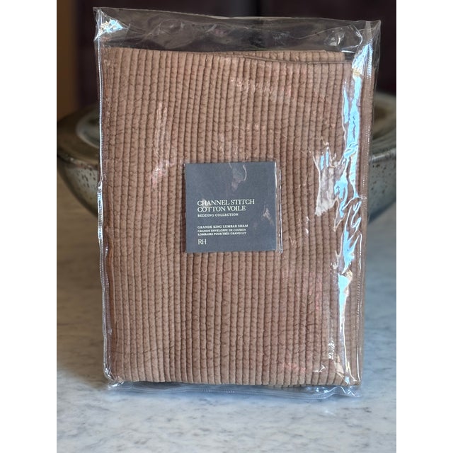 Brand new king lumbar RH pillow covers in the color Camel. 2 available. Brand new in original packaging