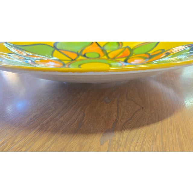 VIntage Poole of England Hand Painted Plate For Sale In Miami - Image 6 of 8