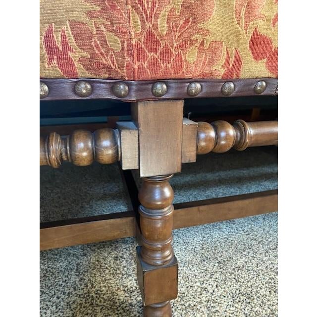 Reproduction Tuscany Style Hand Carved Open Leg Sofa Attributed to Century Furniture For Sale In Palm Springs - Image 6 of 10