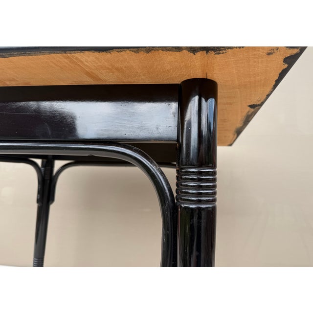 Antique Vienna Secession Bentwood Side Table attributed to J. & J. Kohn and Thonet Circle, Austria, 1890s For Sale - Image 11 of 18