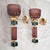 1990 Burgundy and Green Murano Glass Sconces - a Pair For Sale - Image 4 of 11