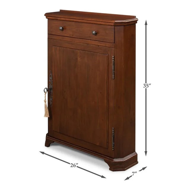 Brown Regence Style Walnut Side Cabinet For Sale - Image 8 of 11