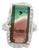 13.48 Carat Watermelon Tourmaline Diamond Platinum, Size 6.75 For Sale