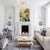 This oil and mixed media painting on canvas by Susan Foley was inspired by the artist's love of nature. The gestural...