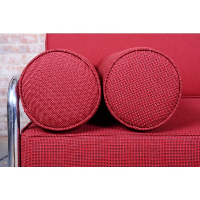 Bauhaus Sofa in Chrome and Upholstery by Hynek Gottwald, Czech, 1930s For Sale - Image 9 of 17