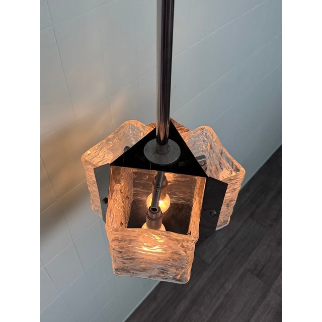 1970s Vintage Austrian Pendant Lamp attributed to J.T. Kalmar, 1970s For Sale - Image 5 of 18