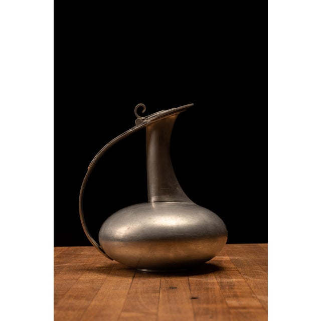 Mid-Century Modern Mid-20th Century Havstad Scandinavian Modern Pewter Decanter and Cordial Set — 8 Pieces For Sale - Image 3 of 9