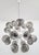 Italian 21st Century Nova Polished Nickel Smoky Bubbles Murano Sputnik Chandelier by Fabio LTD For Sale - Image 3 of 5