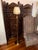 Vintage Ralph Lauren Style Old Money Neoclassical Brass Glass Floor Lamp Vintage neoclassical brass floor lamp with a...
