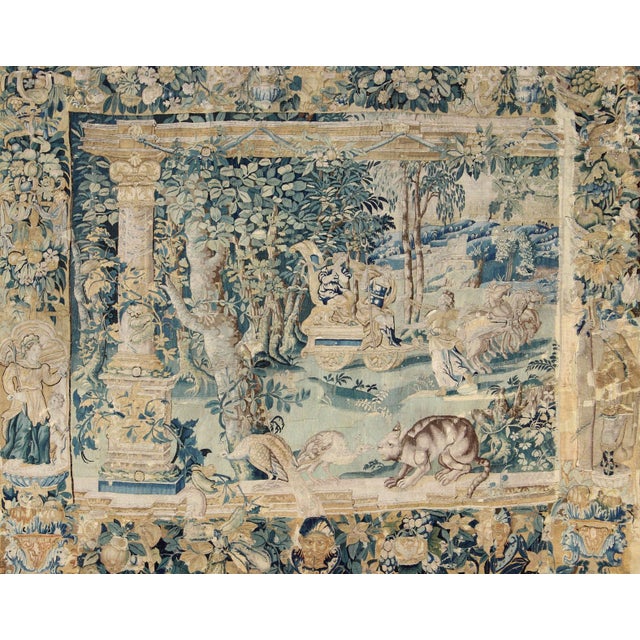 Antique Mid-18th Century European French Beauvais Tapestry For Sale - Image 4 of 18