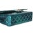 Green Blue Shaded Quilted Patent Medium Classic Double Flap Bag For Sale In New York - Image 6 of 9