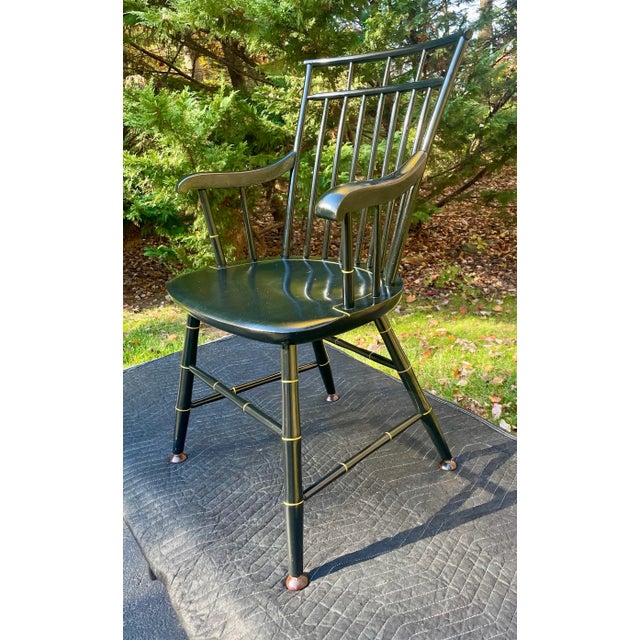 Elevate your home with a timeless classic: the Cohasset Windsor armchair. This exquisite chair is a perfect blend of...