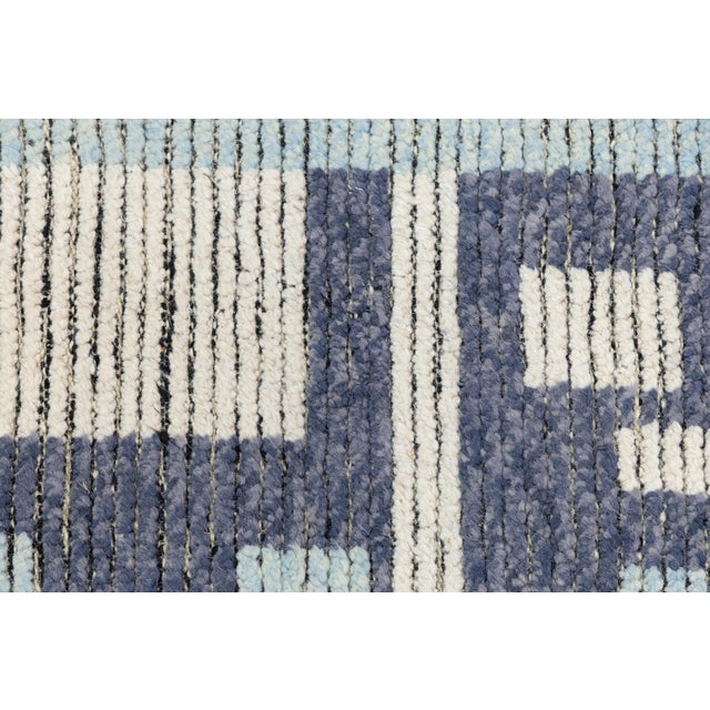 10x14 Abstract Urban Nomad: Modern Moroccan Style Handmade Wool Rug For Sale - Image 9 of 11