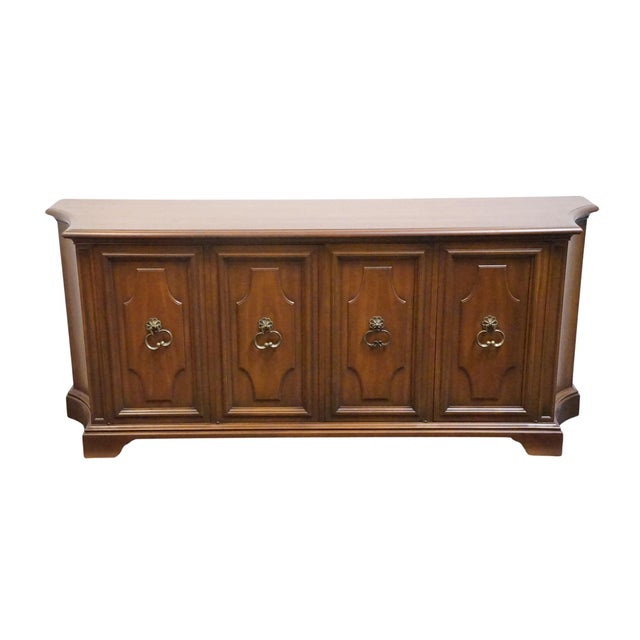 Neoclassical Heritage Furniture Solid Cherry Italian Neoclassical Style 76" Buffet Sideboard 14-352-30 For Sale - Image 3 of 13