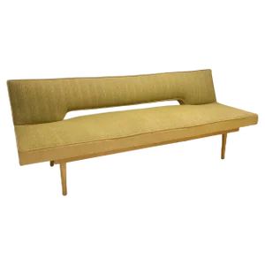 Mid-Century Modern Yellow Sofa Bed, Original Fabric, Italy, 1960s