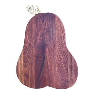 1960s Teak Apple Shaped Cutting Board For Sale