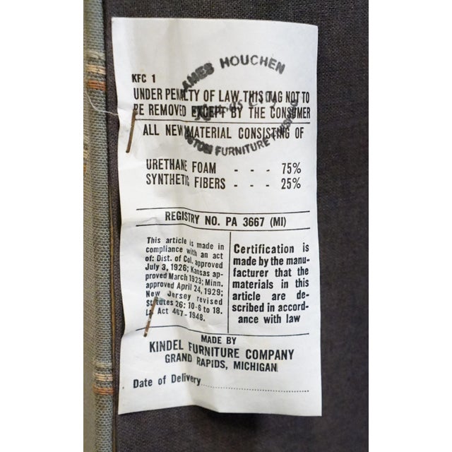 Kindel Furniture Black & Gold Chinese Chippendale Style Lattice Back Dining Arm Chair For Sale - Image 10 of 10