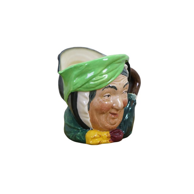 Realism Royal Doulton English Traditional Sairey Gamp Charles Dickens Toby Character Jug For Sale - Image 3 of 13