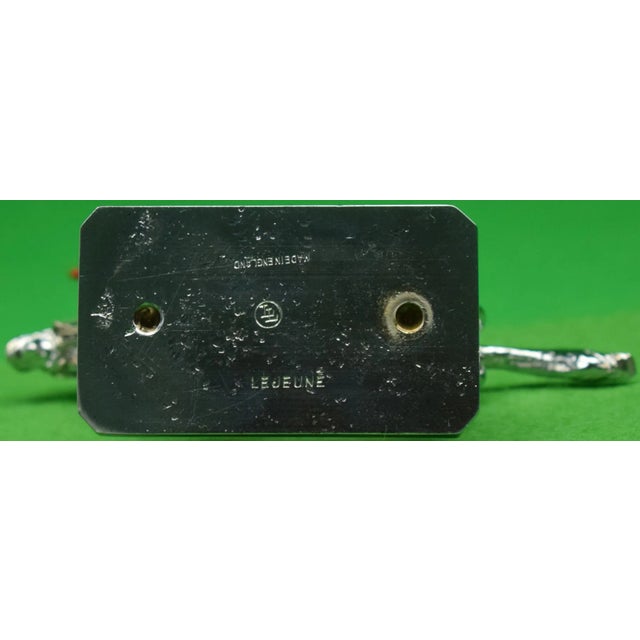 Hand painted cold enamel with a hard clear gloss varnish Made In England 4 1/2"H x 5 1/2"L VG