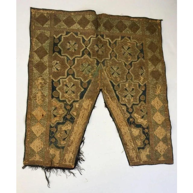 19th Century Ottoman Moorish Metallic Threads Embroidered Textile For Sale - Image 9 of 13
