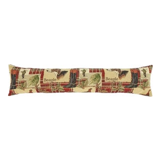 Beagle - Red Tartan Draught Excluder - 115x20cm (45"x9") For Sale