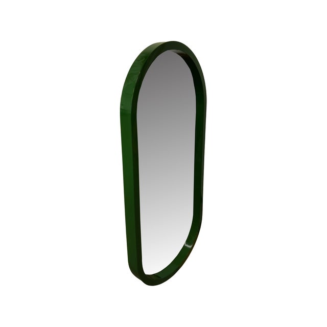 2020s Osman Glossy Wild Green Wall Mirror For Sale - Image 5 of 11