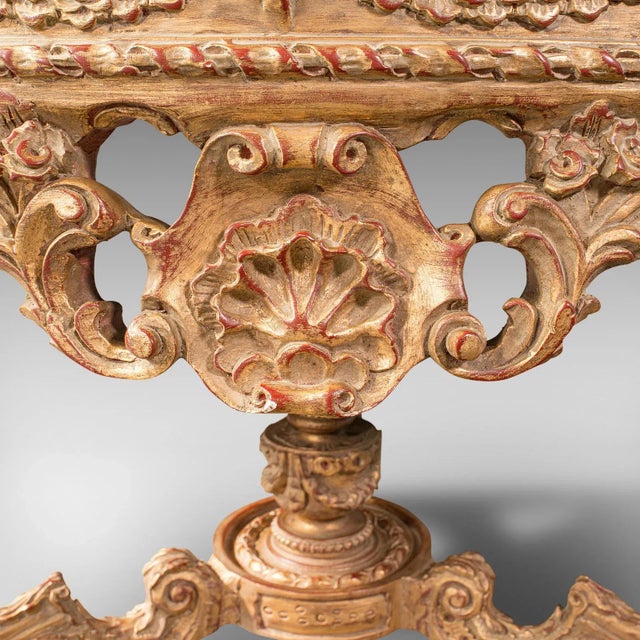 1980s Large Vintage Continental Marble Circular Table For Sale - Image 11 of 13