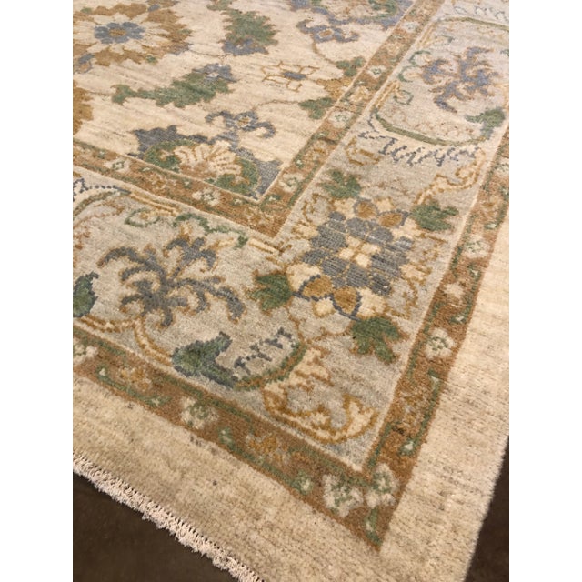 2010s Handwoven Persian Sultanabad Area Rug 5’10” X 8’5″ For Sale - Image 12 of 12