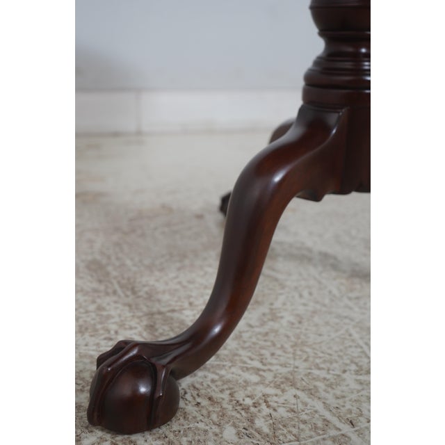 Stickley Colonial Williamsburg Wa 2004 Clawfoot Mahogany Table For Sale - Image 9 of 14