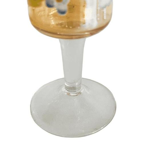 Antique Art Deco Bohemian Amber Glass Decanter Set, 1920s, Set of 7 For Sale - Image 10 of 13