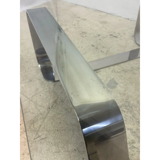 Garry Gutterman “Odessey” Polished Steel and Glass Coffee Table, 1974 For Sale - Image 10 of 12