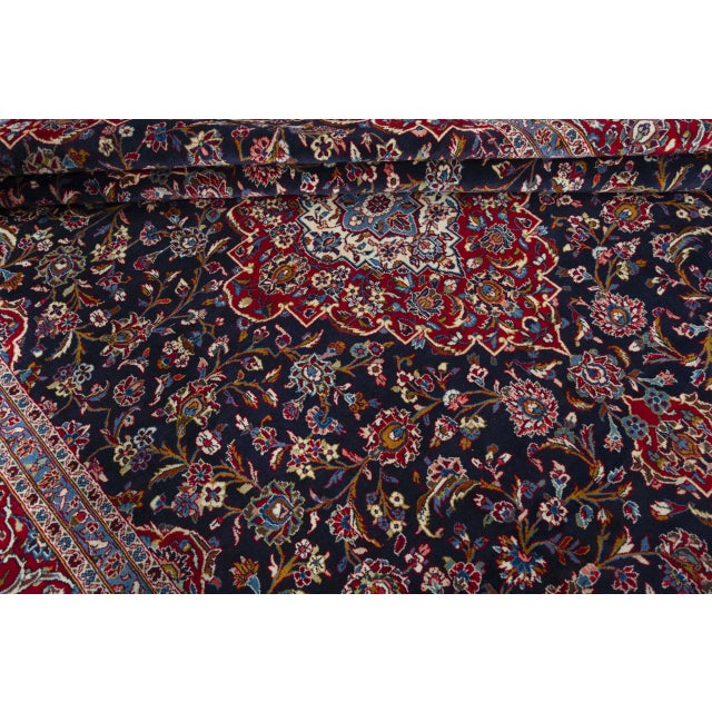 Hand-Knotted Kashan Cork Oriental Rug For Sale - Image 10 of 13
