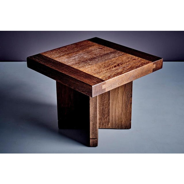 German Studio Oak Side Tables, 1960s, Set of 2 For Sale - Image 3 of 14