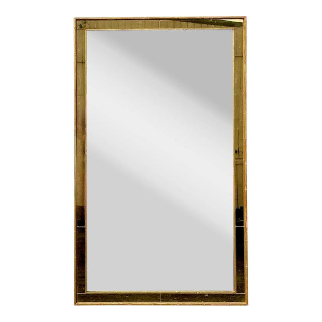 Vintage Regency LaBarge Two Tone Mirror For Sale