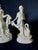 Pair Antique Art Deco Porcelain Flower Frogs, Garden Figurines, Flower Arraigning For Sale - Image 4 of 7