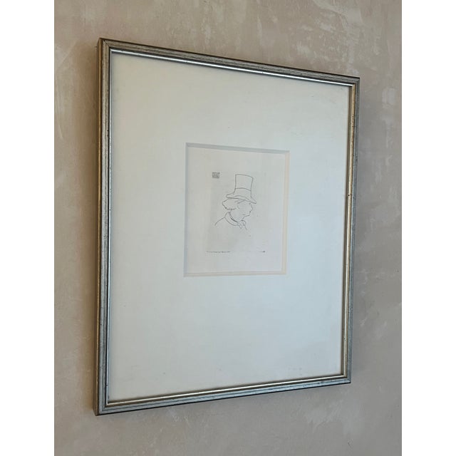 White Letterpress Print of Charles Baudelaire by Manet, C. 1862 For Sale - Image 8 of 12