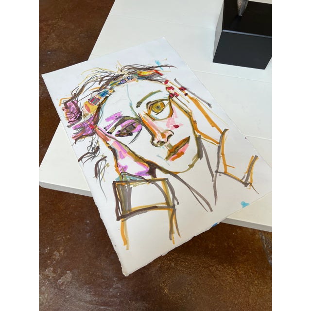 "Piara" Unframed Collage on Paper For Sale - Image 9 of 13