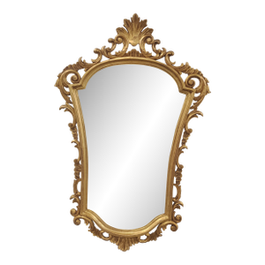Vintage Rococo Style Italian Giltwood Mirror