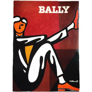 1970 Bernard Villemot, "Bally Man" Poster For Sale